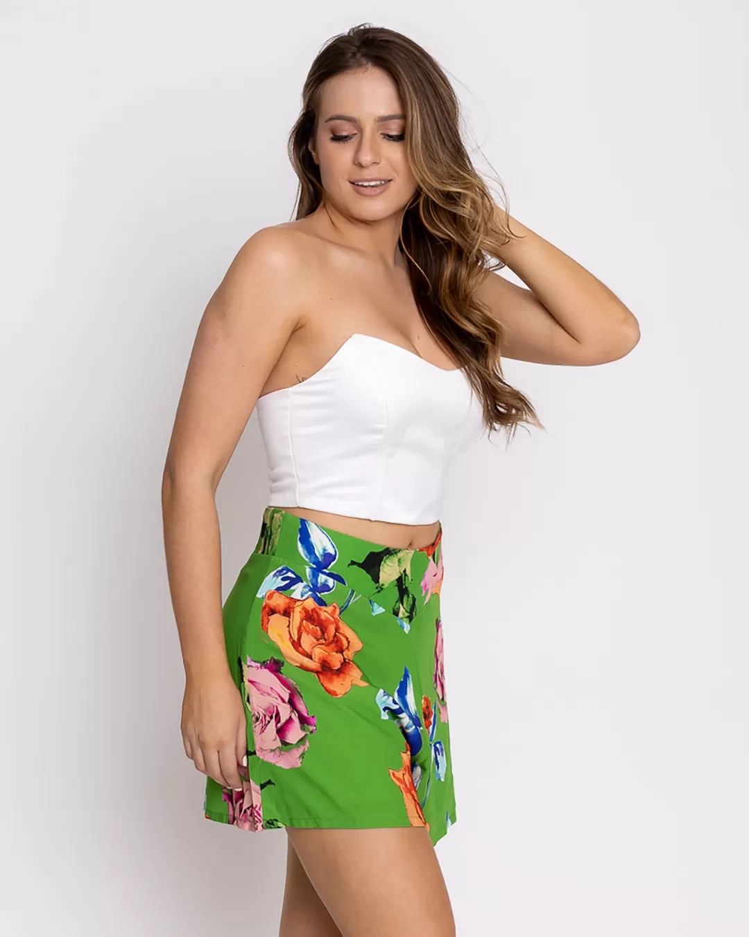 Limone - Green Floral Lemon Shorts - 10003030 Limone - Green Floral Lemon Shorts - 10003030