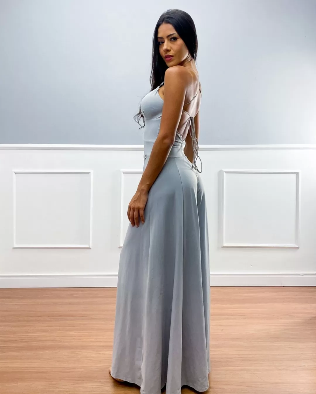 Miss Misses - Jumpsuit Miss Misses Pantalona Gray - 10003917