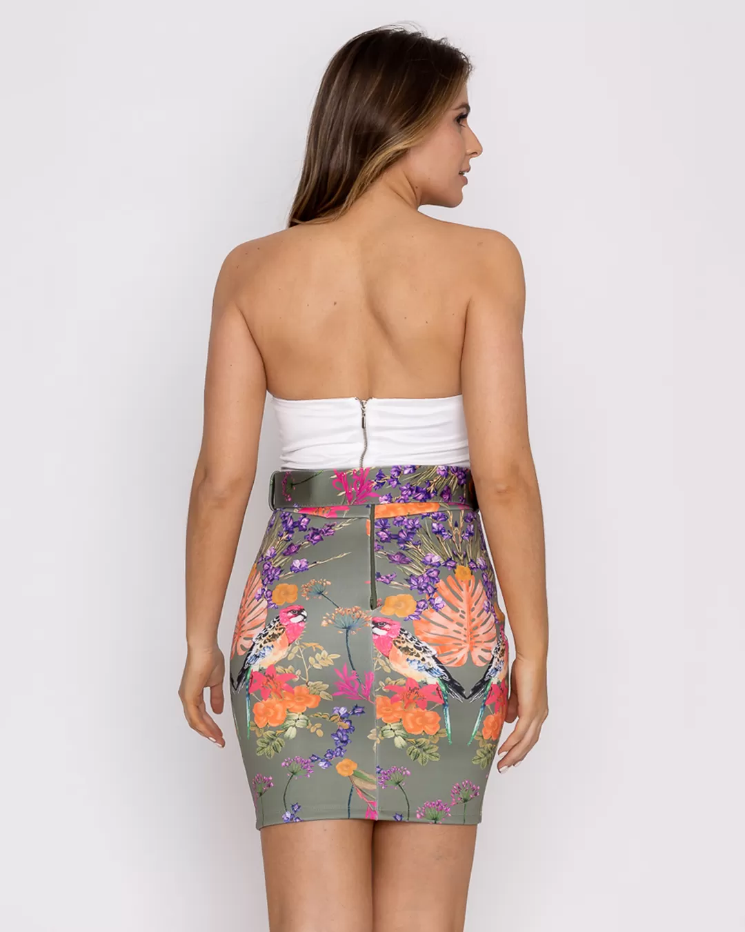 Limone - Skirt Limone with Green Belt - 10003463 Limone - Skirt Limone with Green Belt - 10003463