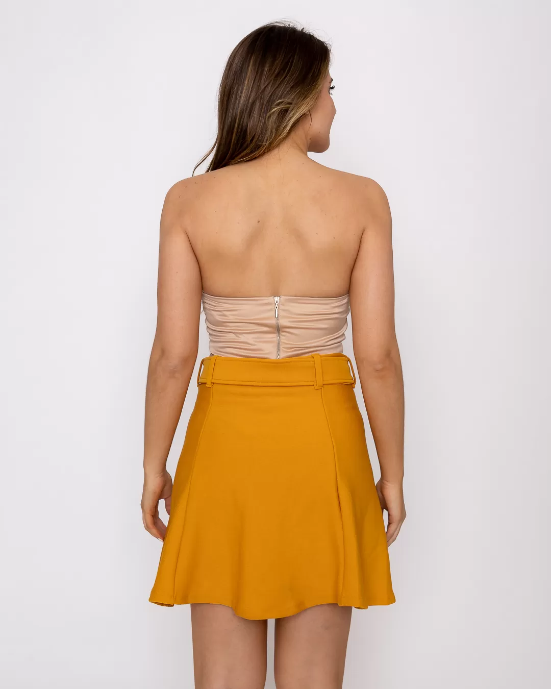 Miss Misses - Skirt Miss Misses with Belt Mustard 00121 - 10003253 Miss Misses - Skirt Miss Misses with Belt Mustard 00121 - 10003253