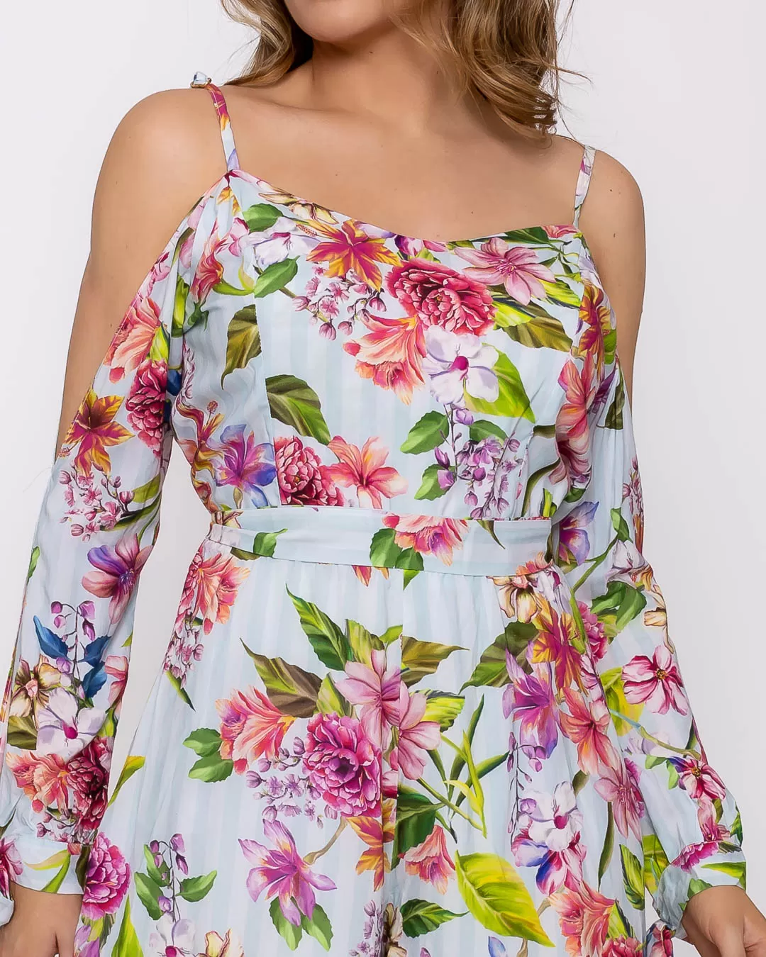 Limone - Romper Limone Long Sleeve Open Blue Print - 10005914 Limone - Romper Limone Long Sleeve Open Blue Print - 10005914