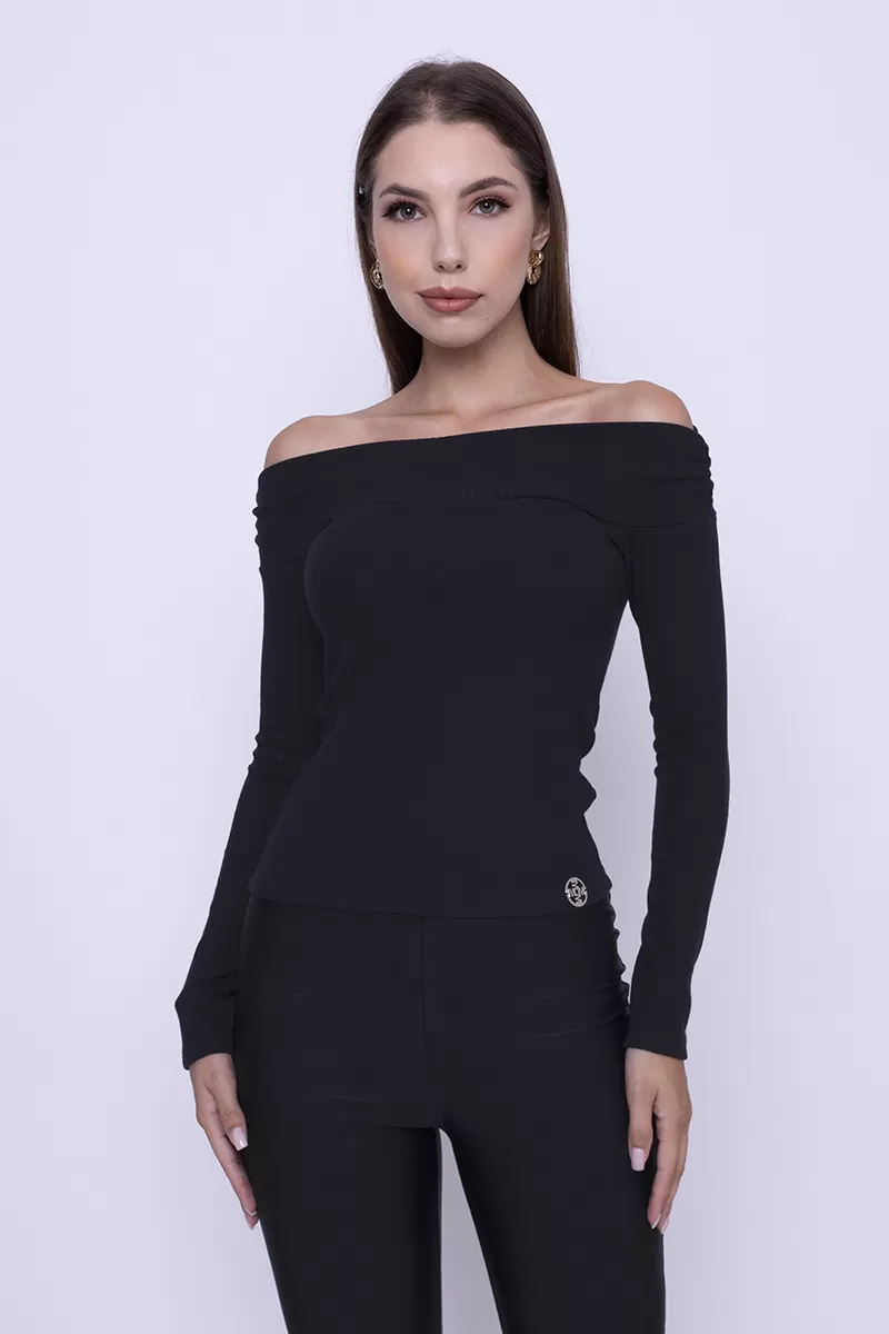 Miss Misses - Shirt Miss Misses shoulder to shoulder Black - 10009514