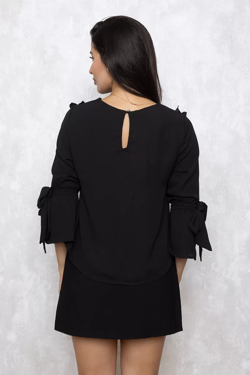 Miss Misses - Miss Misses Shirt with Black Frill 300049 - 10009497