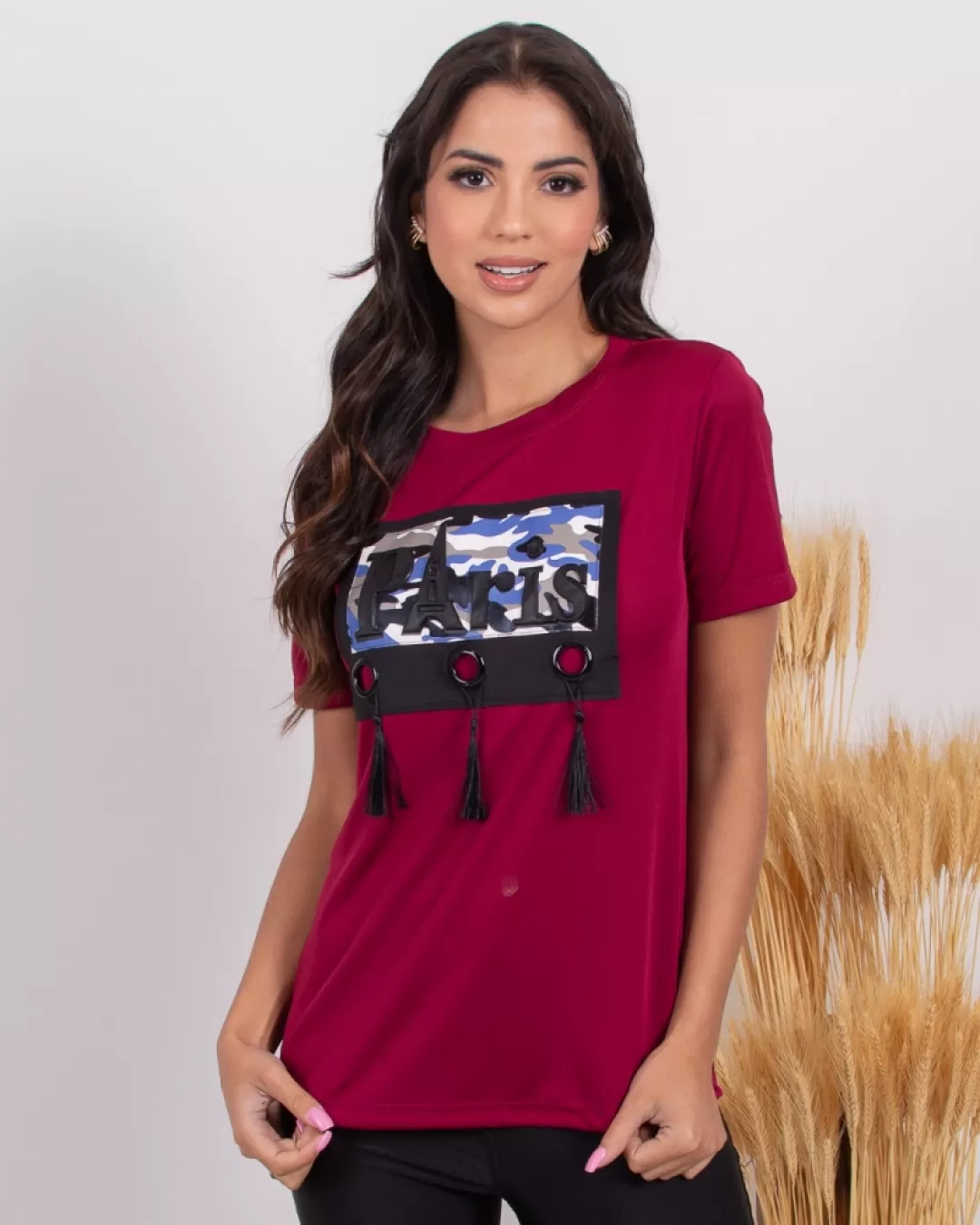 Miss Misses - Miss Misses Shirt with Border Fringe Ref:30034 - 10010551