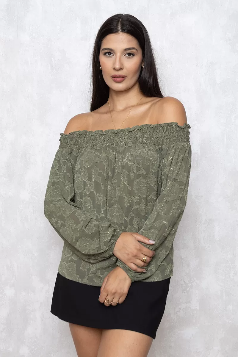 Unique Chic - Shirt Unique Chic Shoulder to Shoulder Crepe Green - 10011712 Unique Chic - Shirt Unique Chic Shoulder to Shoulder Crepe Green - 10011712