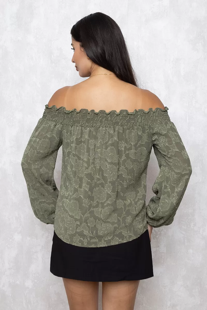 Unique Chic - Shirt Unique Chic Shoulder to Shoulder Crepe Green - 10011712 Unique Chic - Shirt Unique Chic Shoulder to Shoulder Crepe Green - 10011712