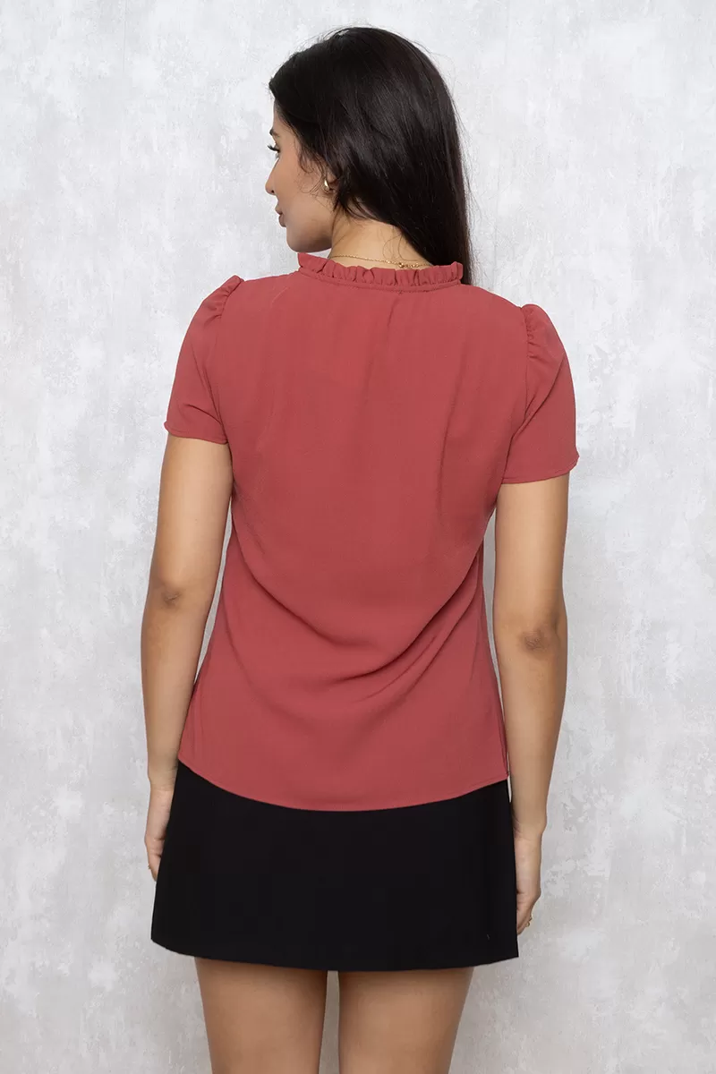 Unique Chic - Plain short sleeve EDGE shirt Ref:2242395 - 10011695 Unique Chic - Plain short sleeve EDGE shirt Ref:2242395 - 10011695