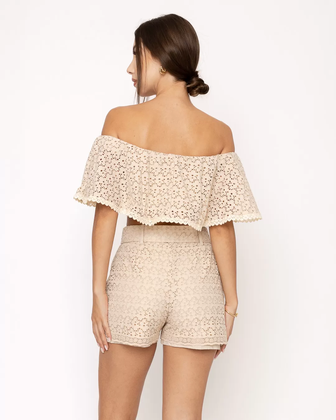 Limone - Fitness Set Top and Pants limon cropped and BEIGE shorts - 10011635 Limone - Fitness Set Top and Pants limon cropped and BEIGE shorts - 10011635