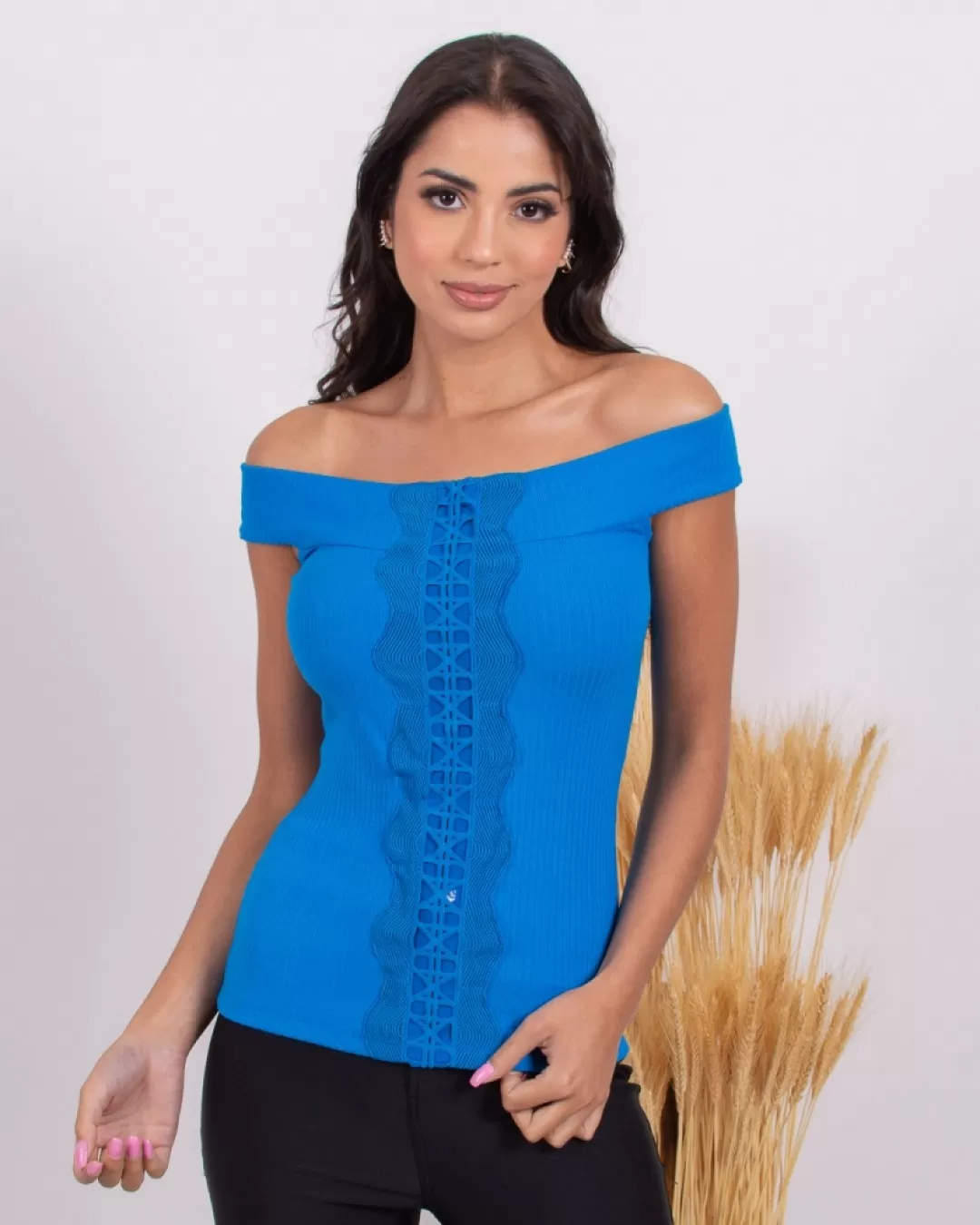 Miss Misses - Miss Misses Shirt with Blue gripir 212182 - 10010507 Miss Misses - Miss Misses Shirt with Blue gripir 212182 - 10010507
