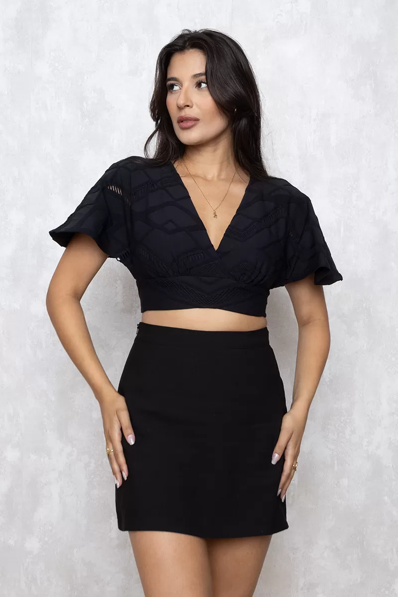 Miss Misses - Cropped Miss Misses Smooth Sleeve Black Bell - 10010450 Miss Misses - Cropped Miss Misses Smooth Sleeve Black Bell - 10010450