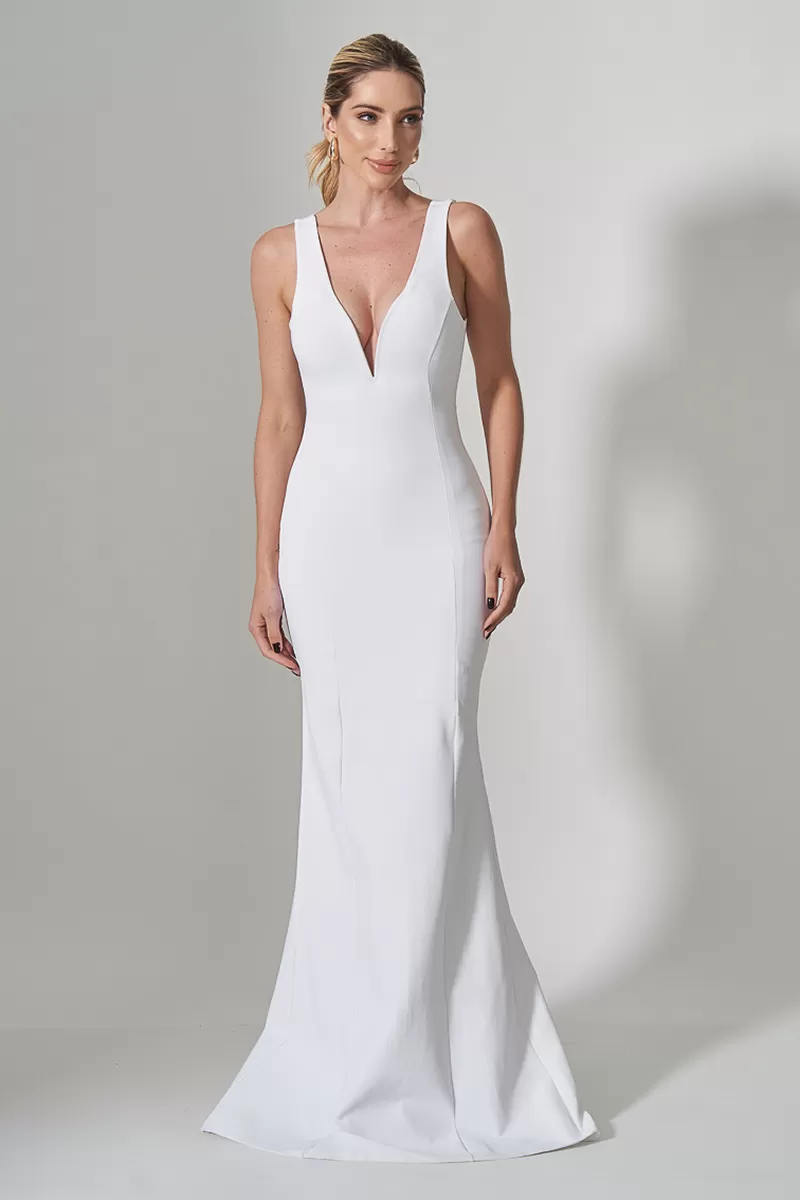 Miss Misses - Misses Misses Dress with Offwhite Neckline - 10004385