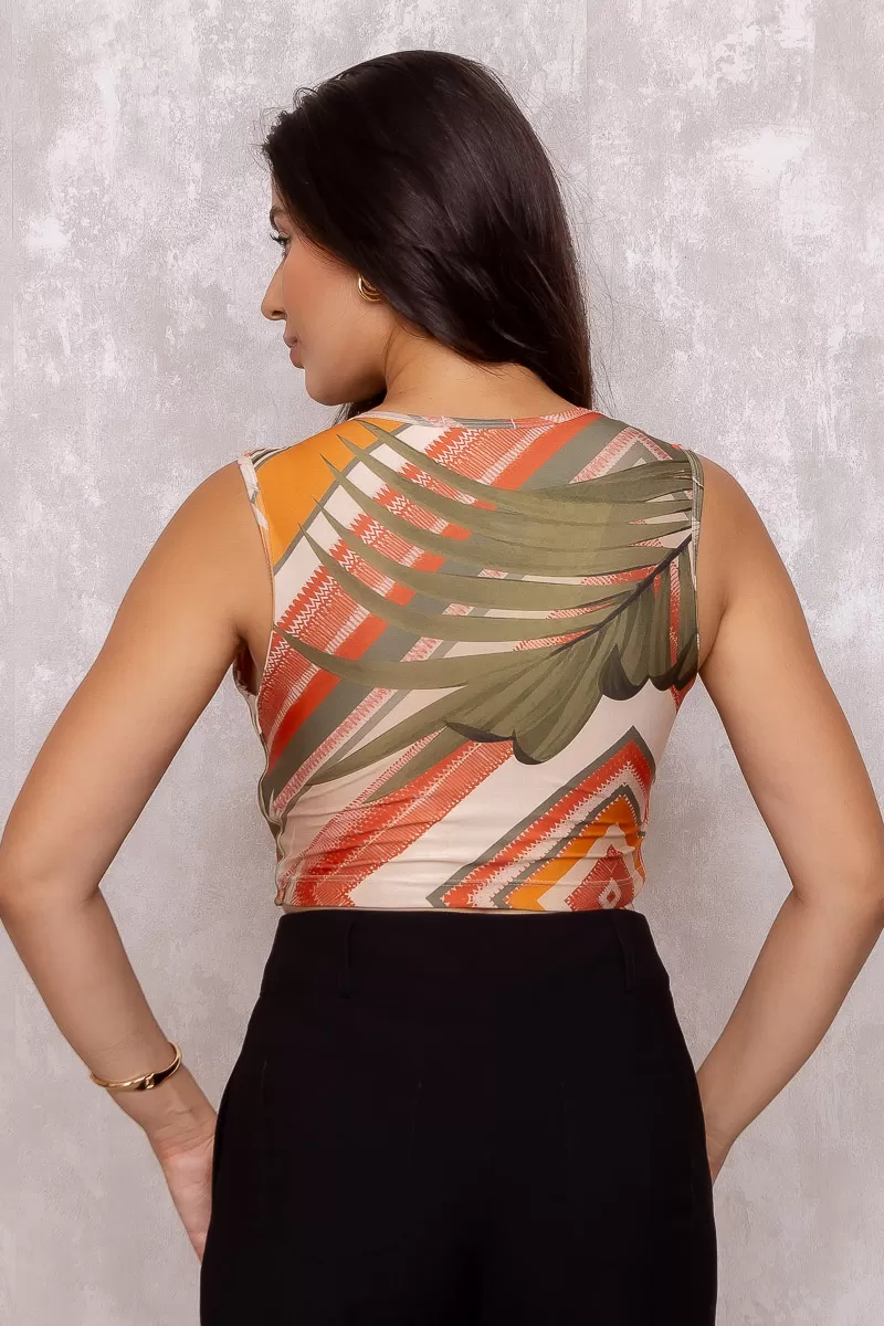 Limone - Body Limone tank top orange pierced - 10004068 Limone - Body Limone tank top orange pierced - 10004068