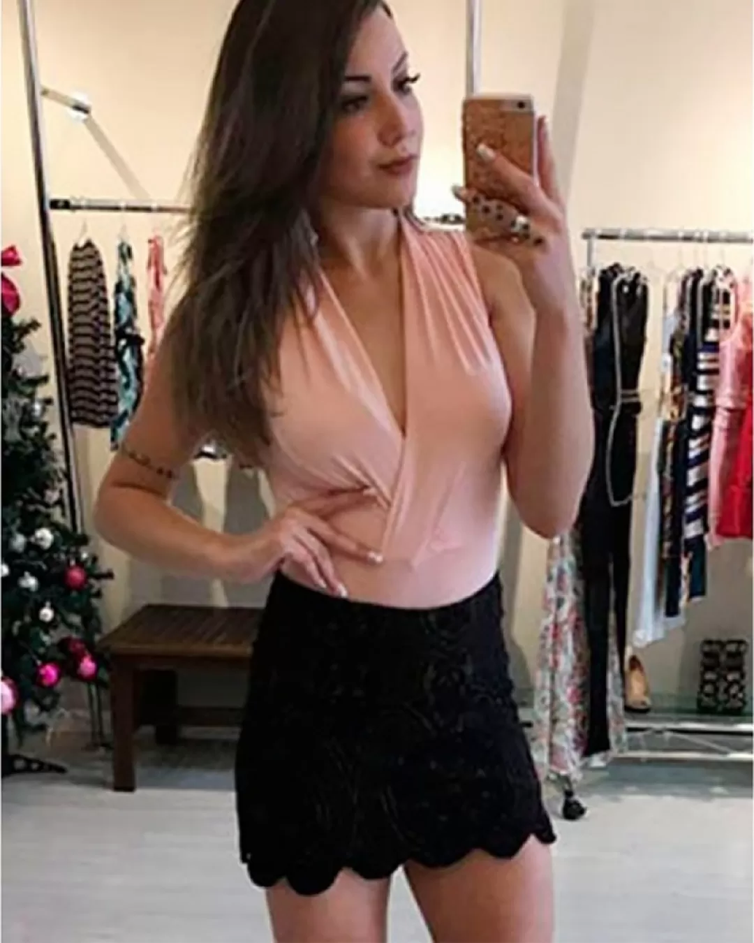 Miss Misses - Misses body pierced front pink - 10003984 Miss Misses - Misses body pierced front pink - 10003984