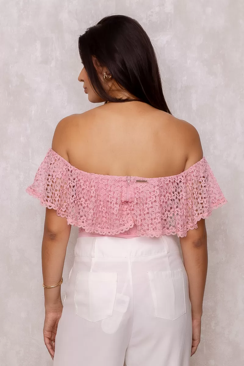 Limone - Body Limone laced with pink frill - 10003835 Limone - Body Limone laced with pink frill - 10003835