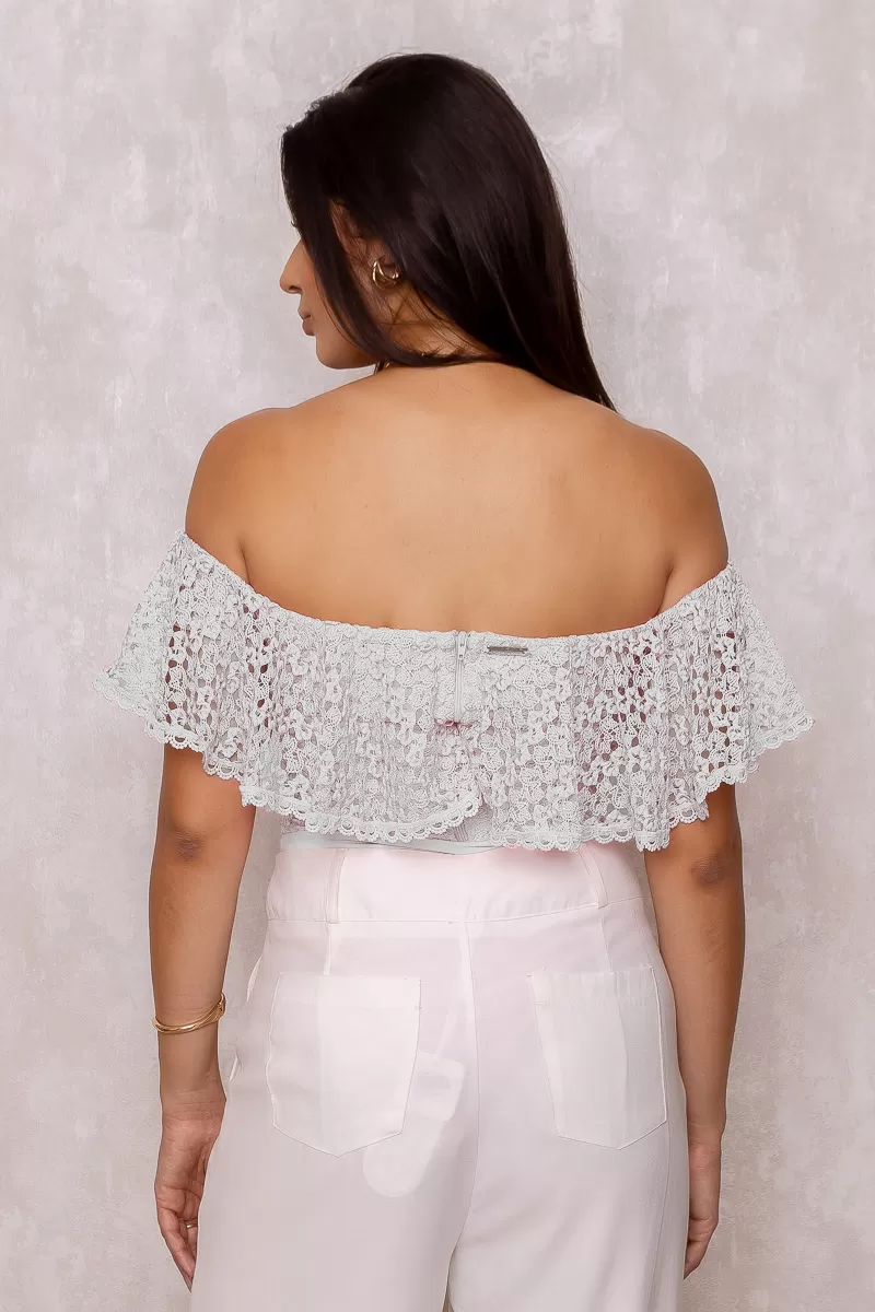 Limone - Body Limone laced with white frill - 10003837