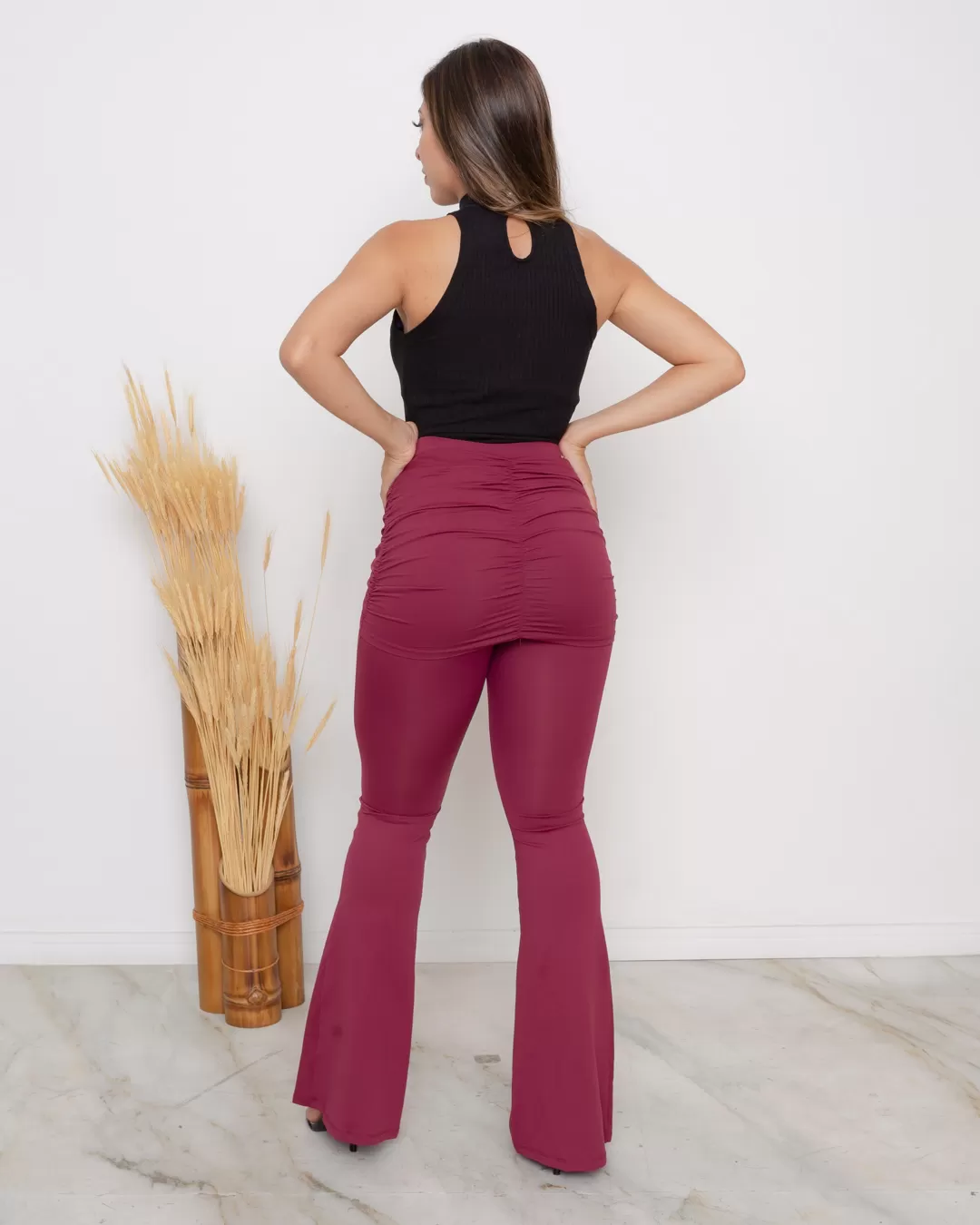 Miss Misses - Pants Miss Misses ruffled with Maple knot - 10007101 Miss Misses - Pants Miss Misses ruffled with Maple knot - 10007101