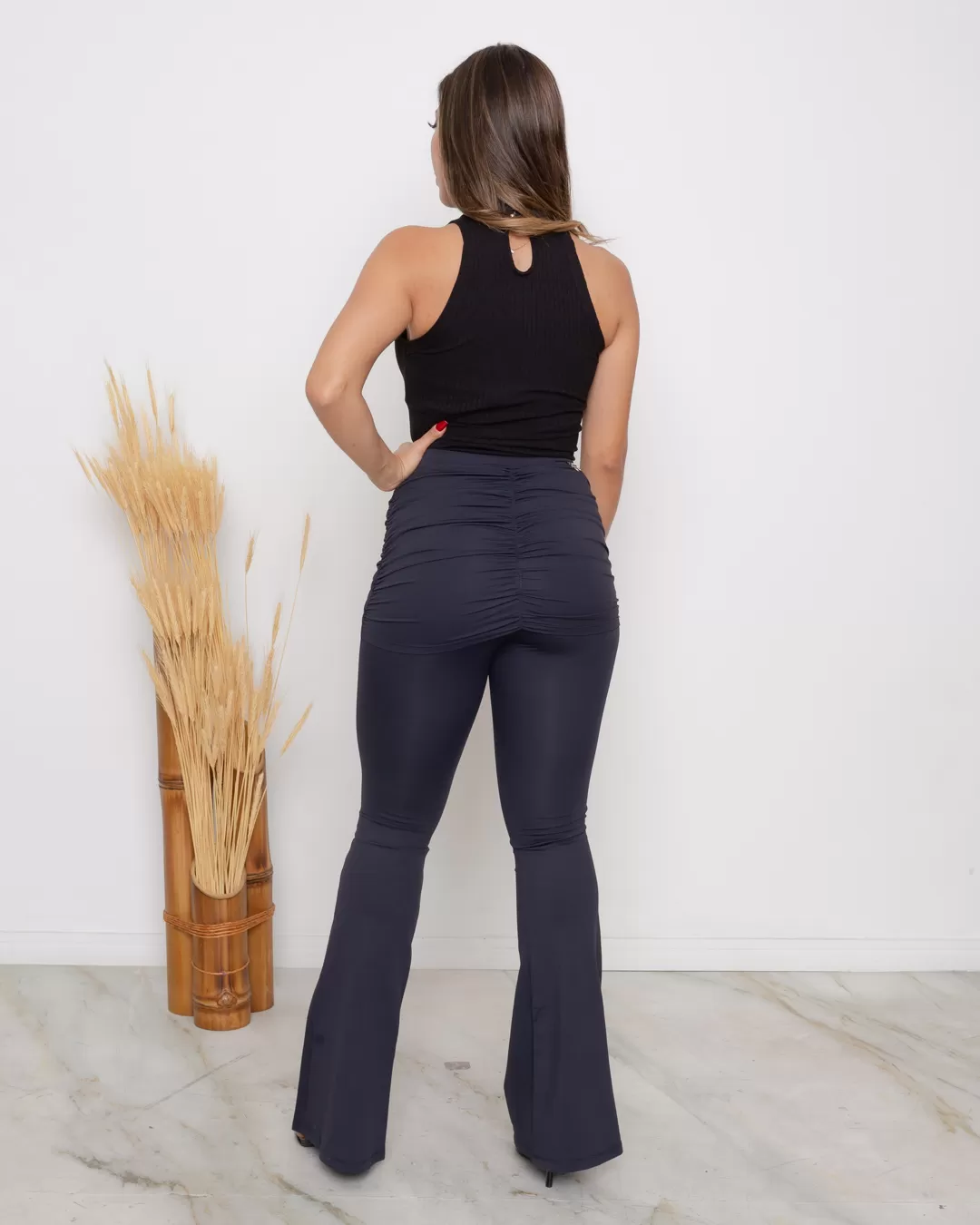 Miss Misses - Miss Misses Pants Pantsed with Black Knot - 10007097 Miss Misses - Miss Misses Pants Pantsed with Black Knot - 10007097