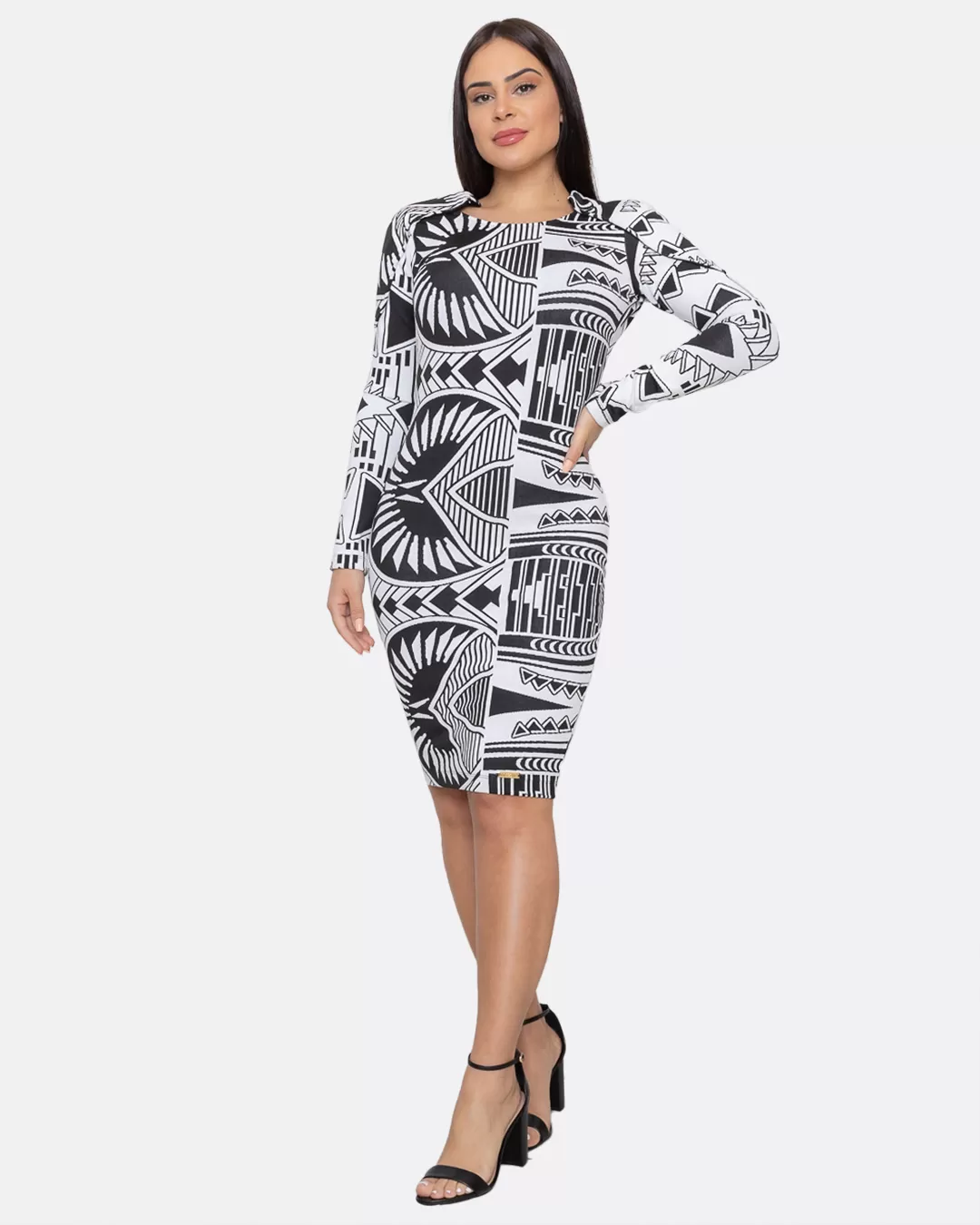 Limone - White and Black Printed Dress Limone - 10002674 Limone - White and Black Printed Dress Limone - 10002674