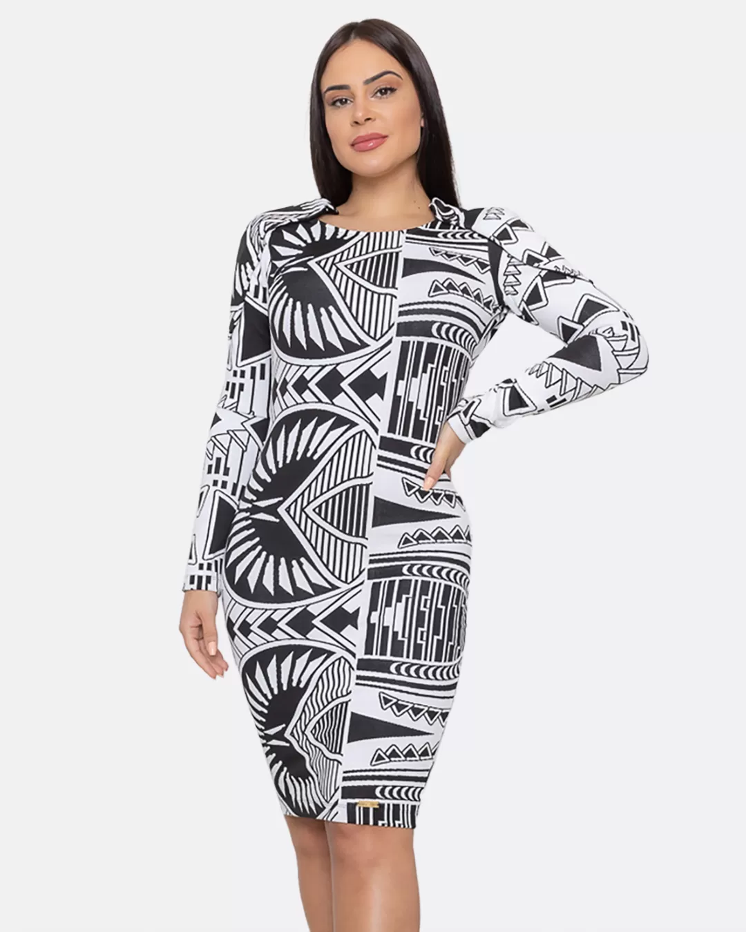 Limone - White and Black Printed Dress Limone - 10002674 Limone - White and Black Printed Dress Limone - 10002674