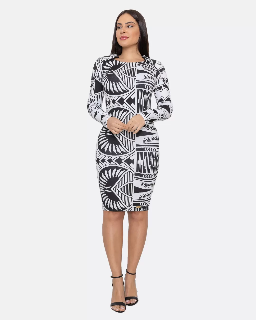 Limone - White and Black Printed Dress Limone - 10002674 Limone - White and Black Printed Dress Limone - 10002674