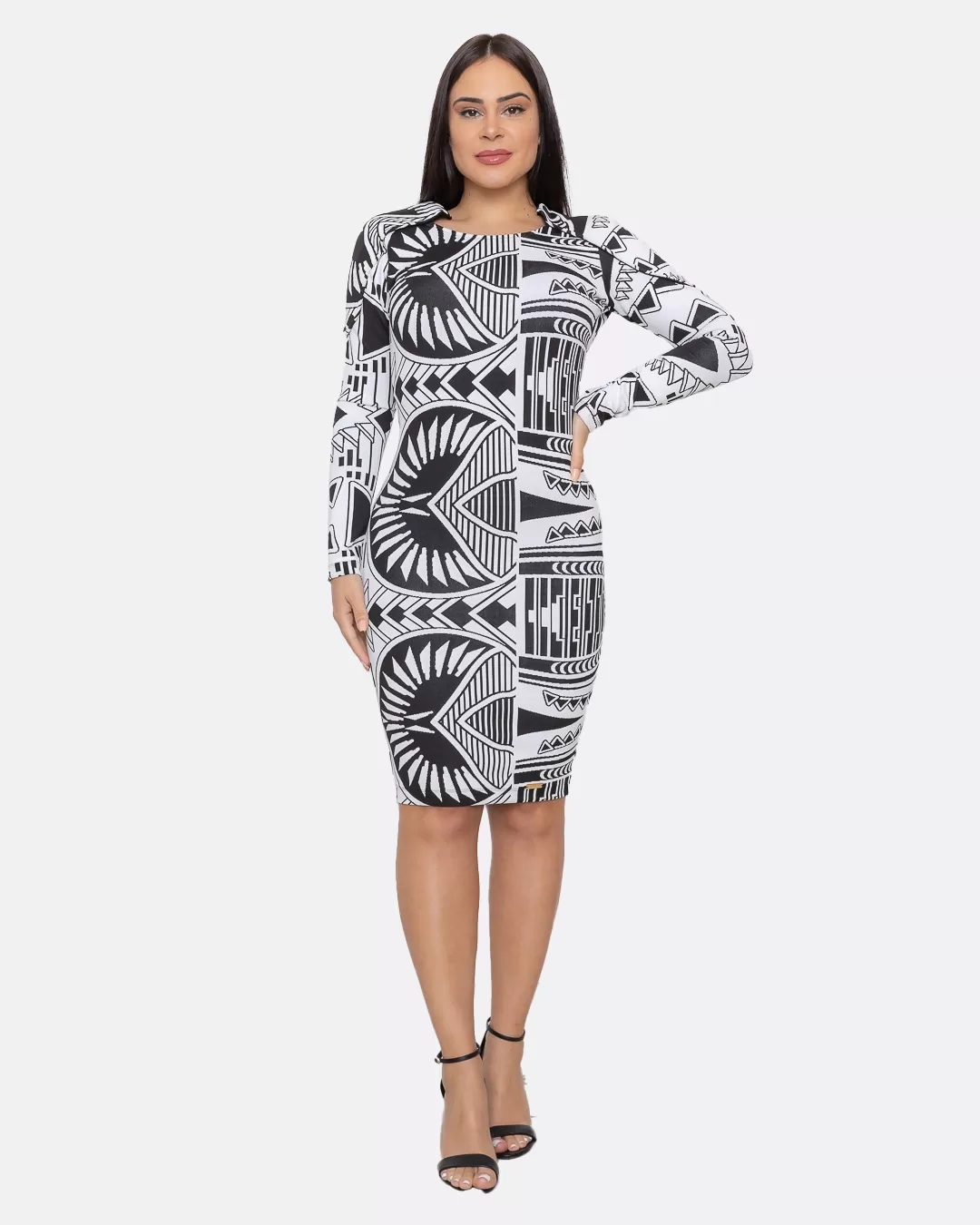 Limone - White and Black Printed Dress Limone - 10002674 Limone - White and Black Printed Dress Limone - 10002674