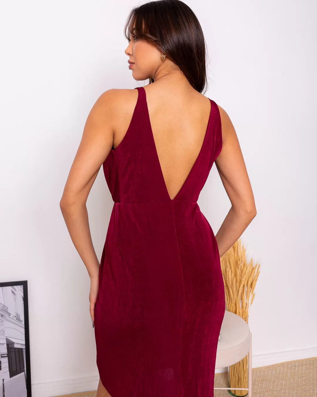 Limone - Dress Limone pleated neckline - 10003179 Limone - Dress Limone pleated neckline - 10003179
