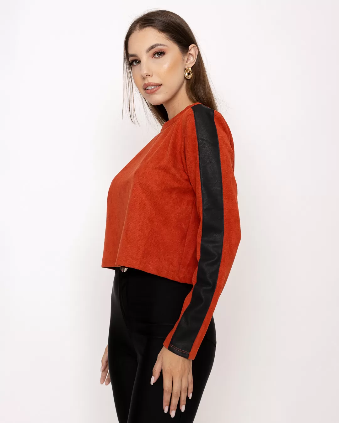 Limone - Shirt Limone with Orange Leather 010-01 - 10009947 Limone - Shirt Limone with Orange Leather 010-01 - 10009947