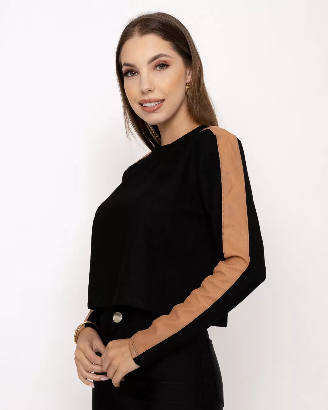 Limone - Shirt Limone with Black Leather 010-01 - 10009945 Limone - Shirt Limone with Black Leather 010-01 - 10009945