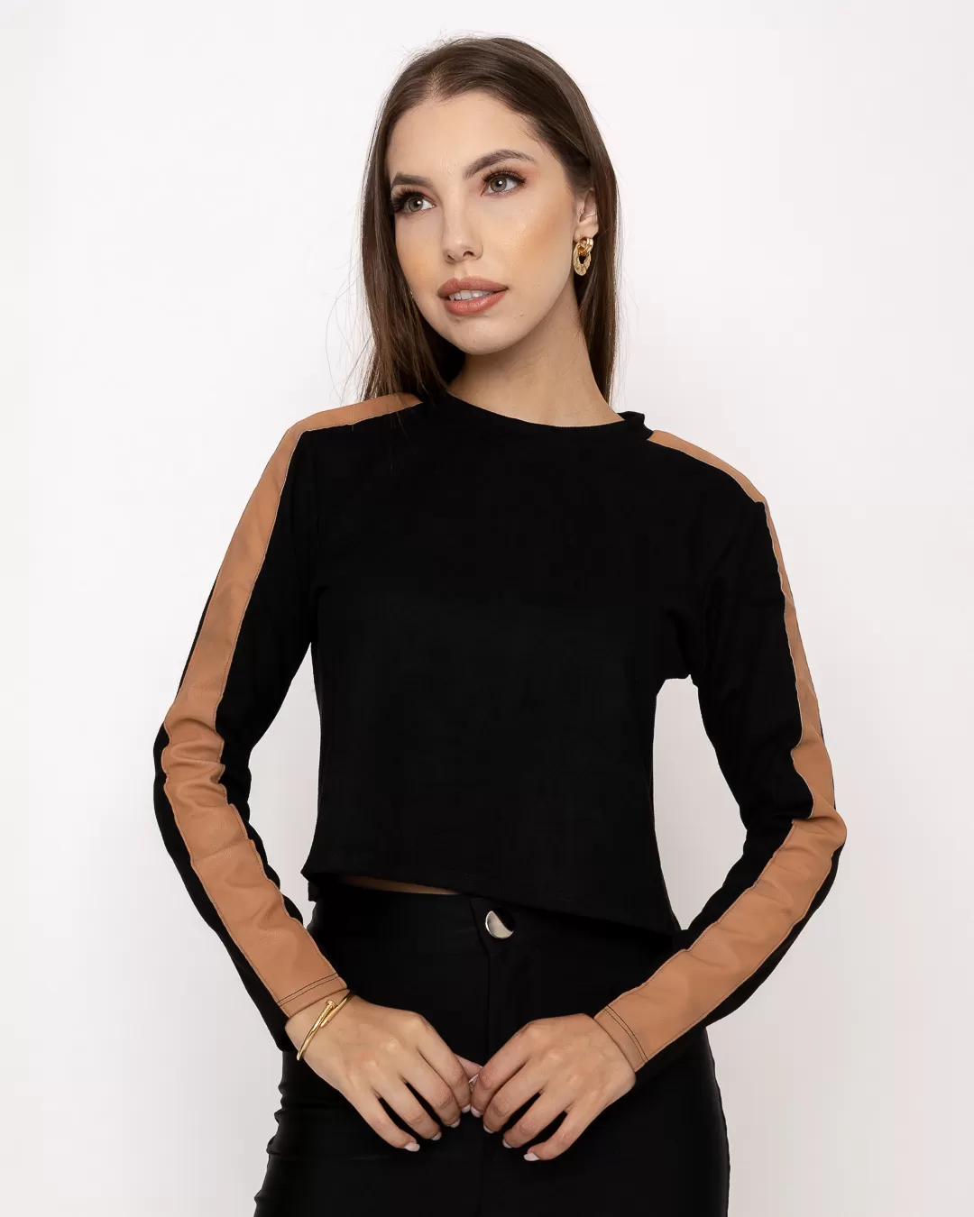 Limone - Shirt Limone with Black Leather 010-01 - 10009945 Limone - Shirt Limone with Black Leather 010-01 - 10009945