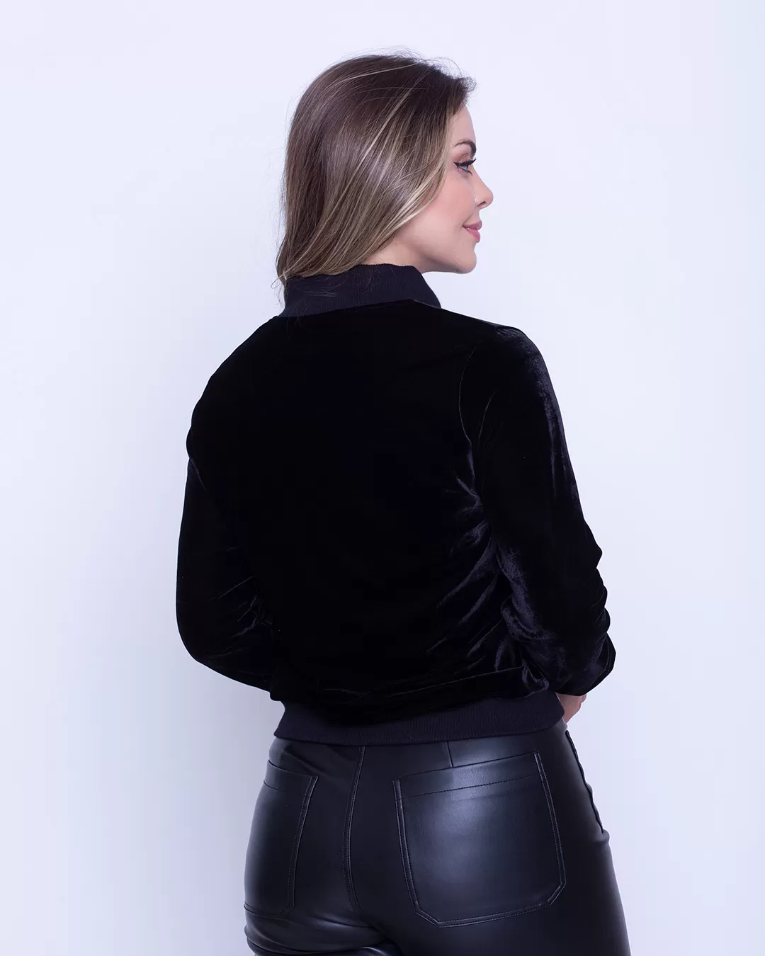 Miss Misses - Jacket Limone Long Sleeve Zipper Black - 10007433 Miss Misses - Jacket Limone Long Sleeve Zipper Black - 10007433