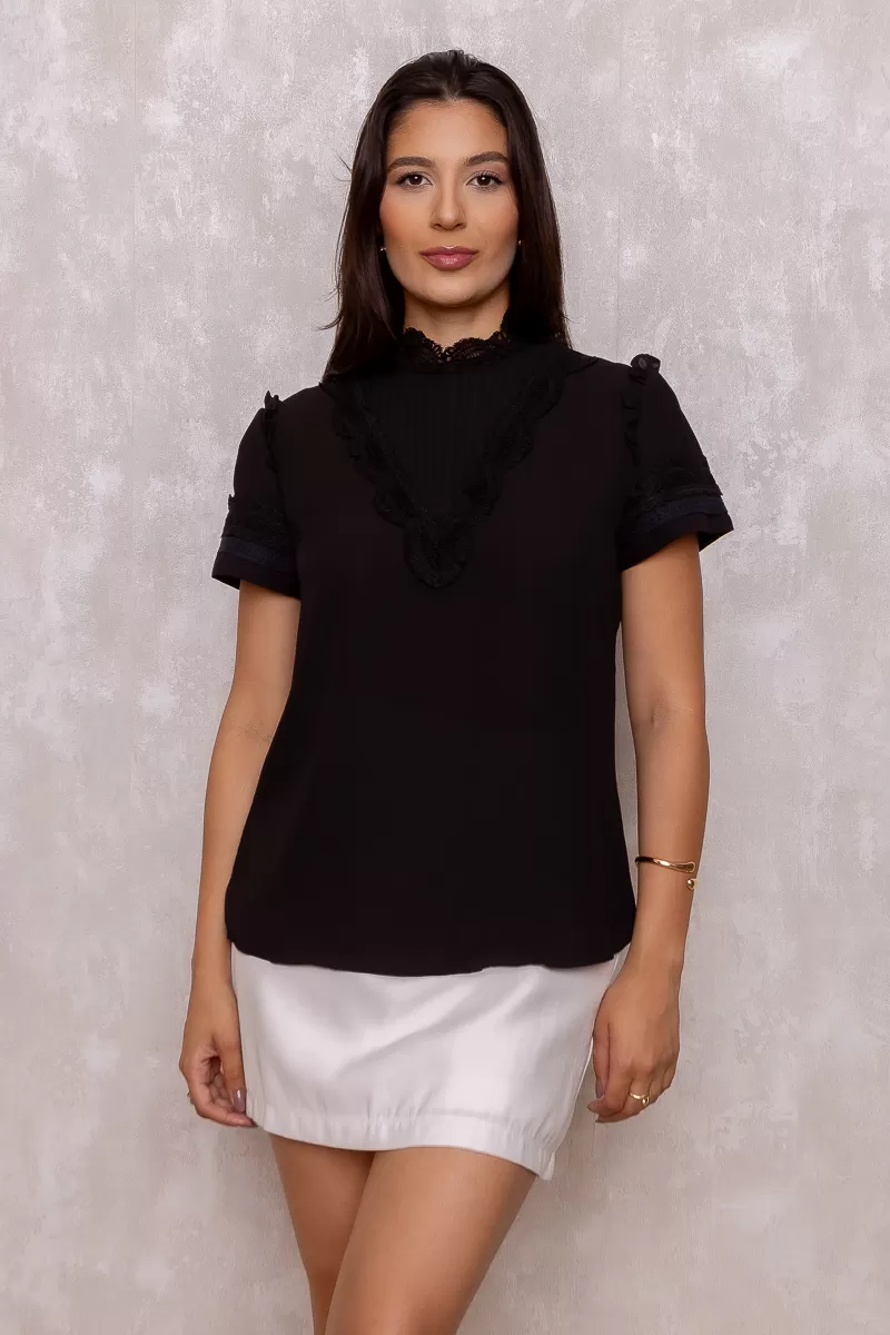 Karmani - Karmani shirt detail gripir Black - 10007727 Karmani - Karmani shirt detail gripir Black - 10007727