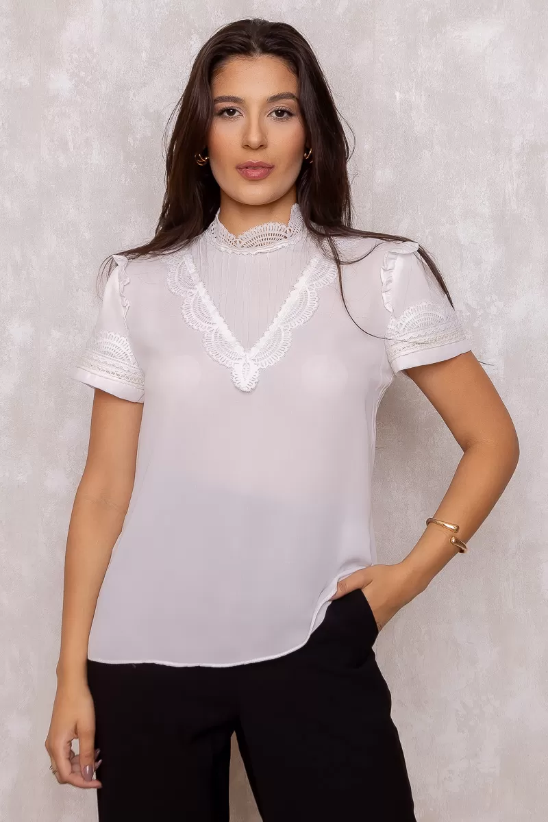 Karmani - Karmani shirt gripir detail Offwhite - 10007763 Karmani - Karmani shirt gripir detail Offwhite - 10007763