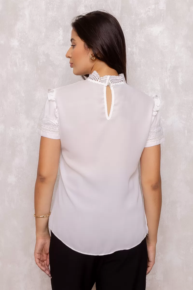 Karmani - Karmani shirt gripir detail Offwhite - 10007763 Karmani - Karmani shirt gripir detail Offwhite - 10007763