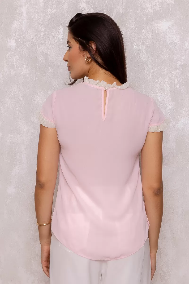 Karmani - Shirt Karmani crepe flu pink - 10007627 Karmani - Shirt Karmani crepe flu pink - 10007627