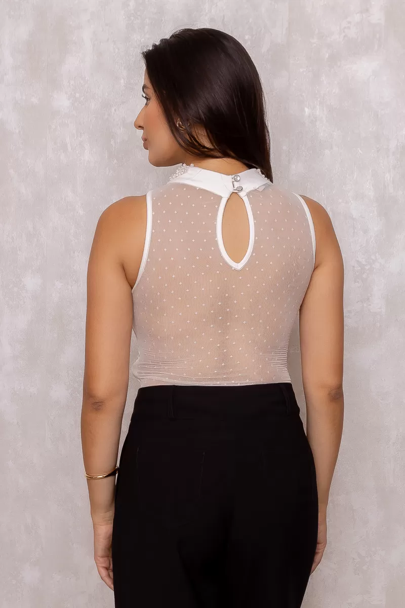 Kesses - Body Kesses Tulle Needlework OffWhite - 10008211 Kesses - Body Kesses Tulle Needlework OffWhite - 10008211