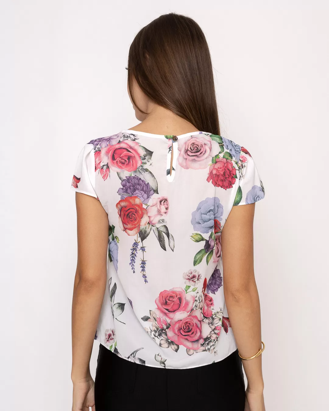 Kesses - Shirt Kesses detail in white print drop - 10008086 Kesses - Shirt Kesses detail in white print drop - 10008086
