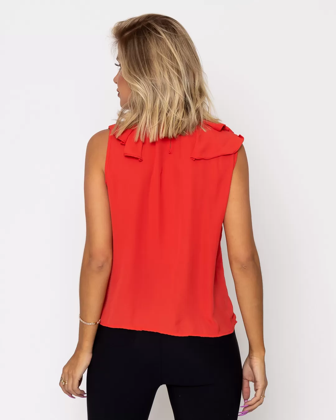 Miss Misses - Shirt Miss Misses Orange Pleated Collar - 10009510 Miss Misses - Shirt Miss Misses Orange Pleated Collar - 10009510