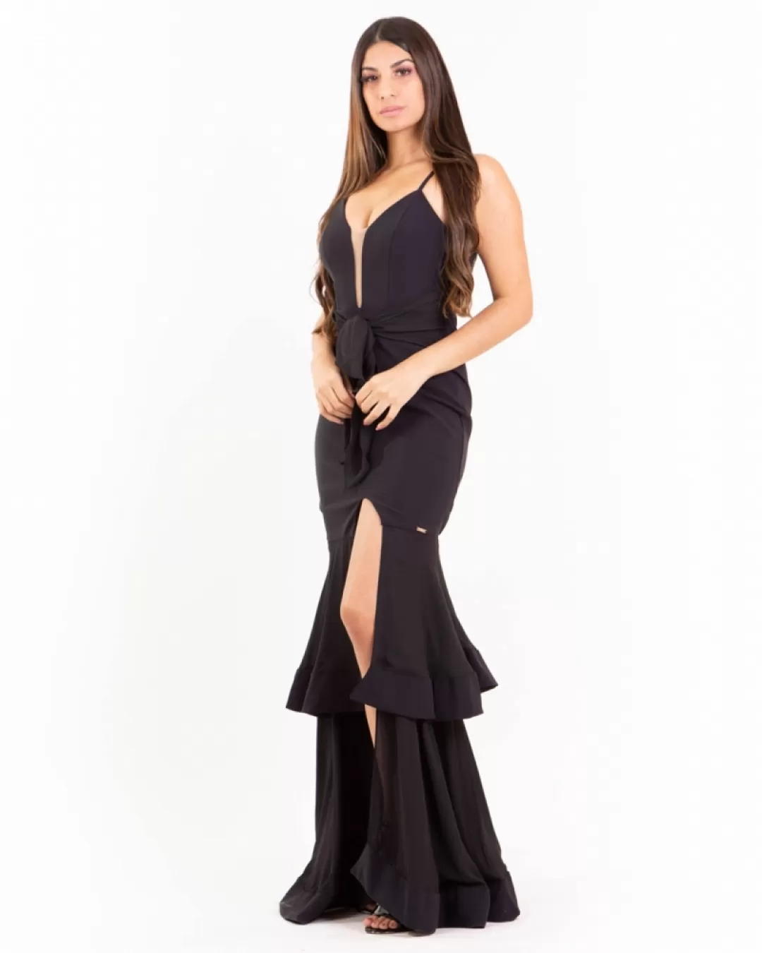 Limone - Dress Limone Fashions Tulle Neckline Black - 10004530