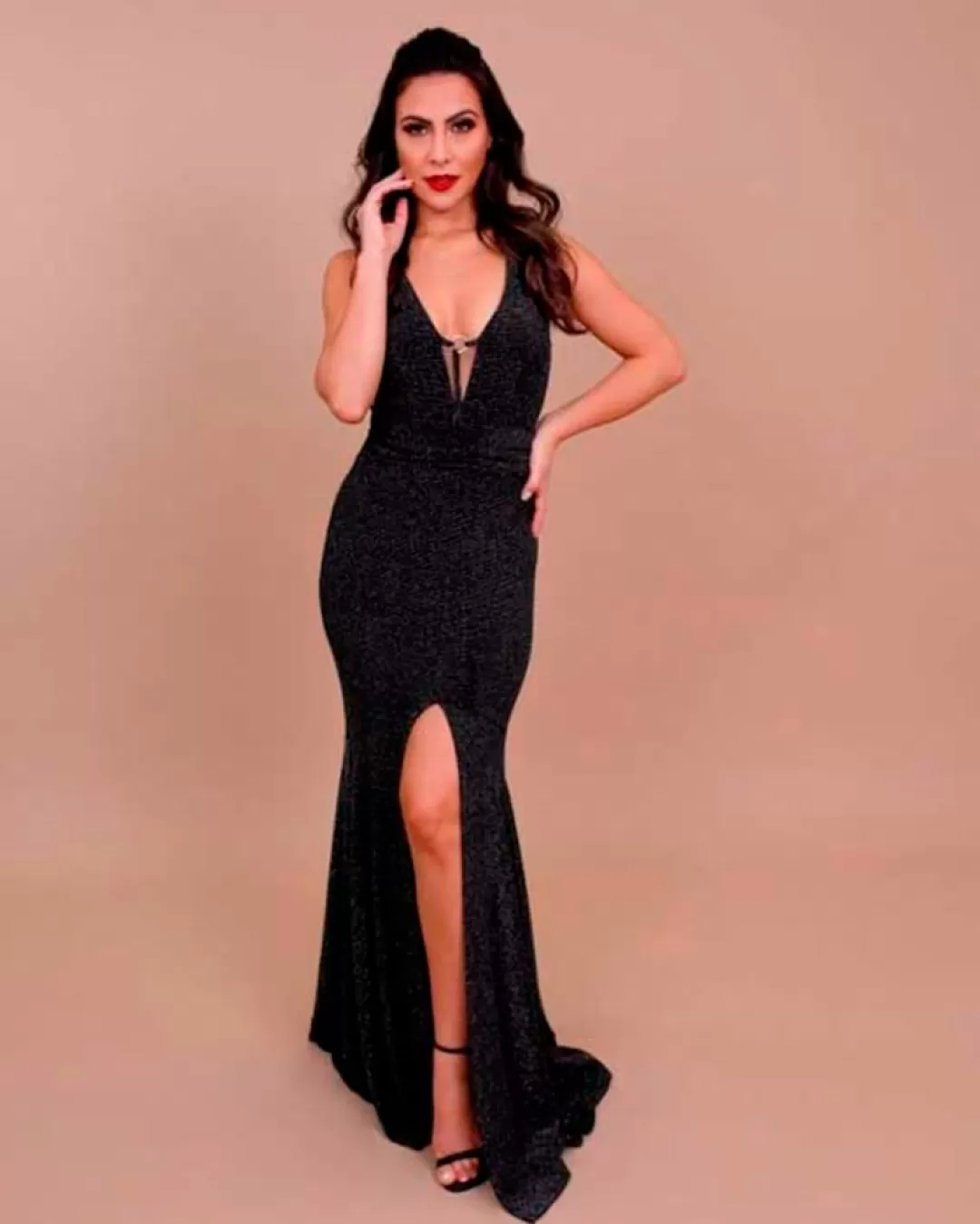 Miss Misses - Vestido Miss Misses com detalhe metal Preto - 10004438