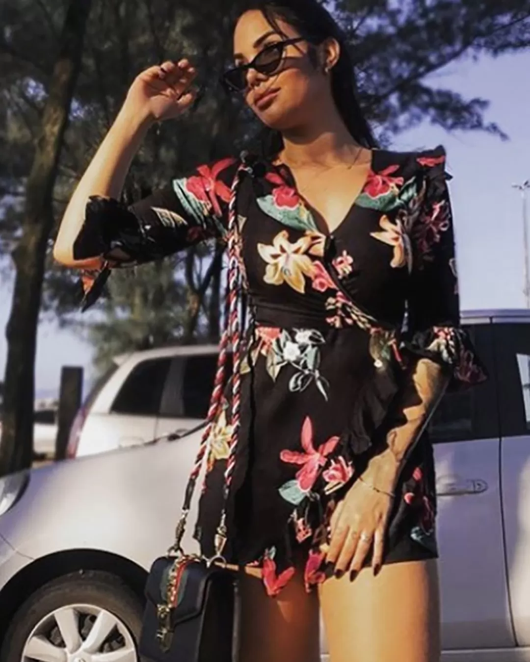 Limone - Romper Limone Sleeve 7/8 Black Print - 10005918 Limone - Romper Limone Sleeve 7/8 Black Print - 10005918