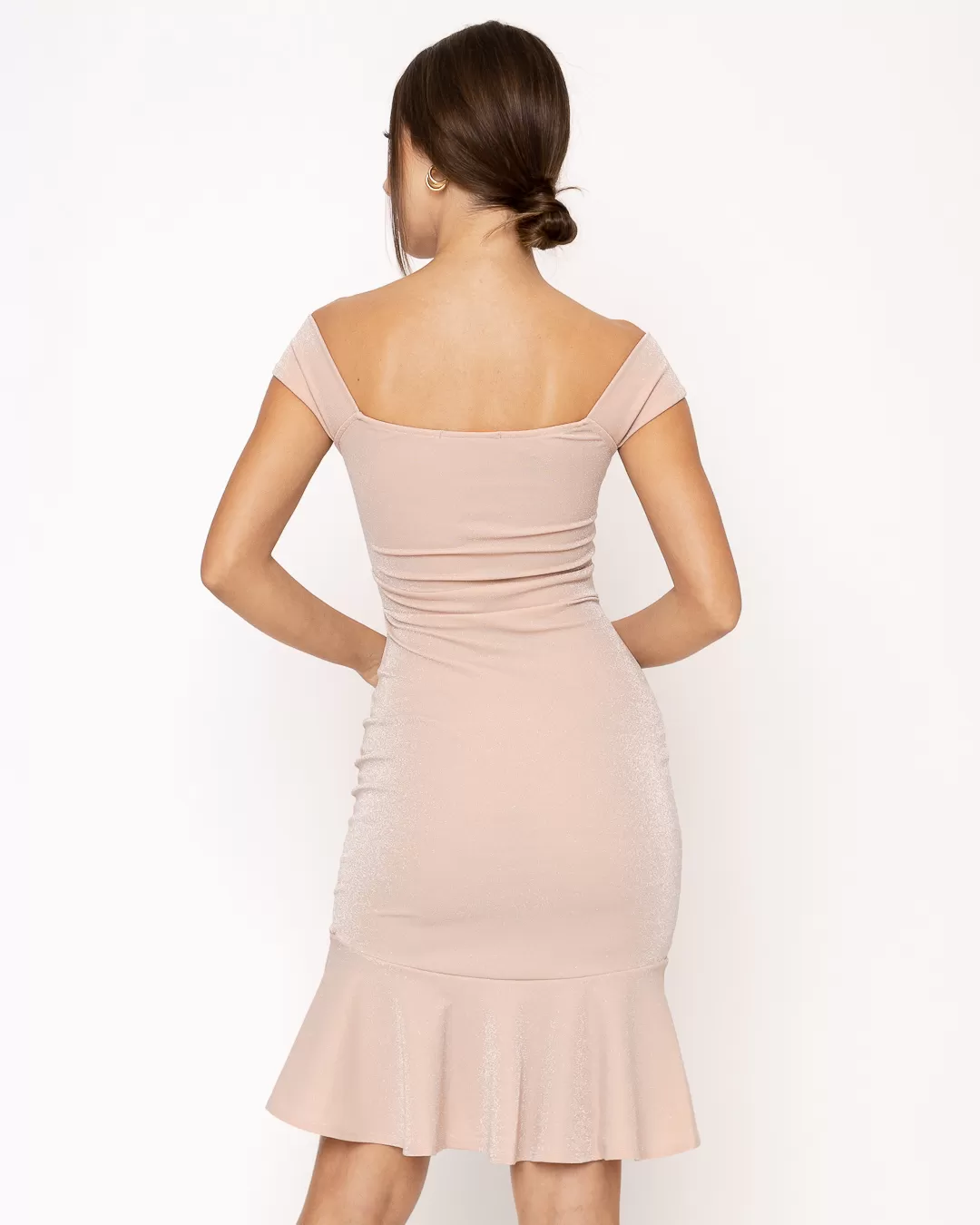Miss Misses - Misses Dress Shoulder-to-Shoulder Metal Pink - 10006397