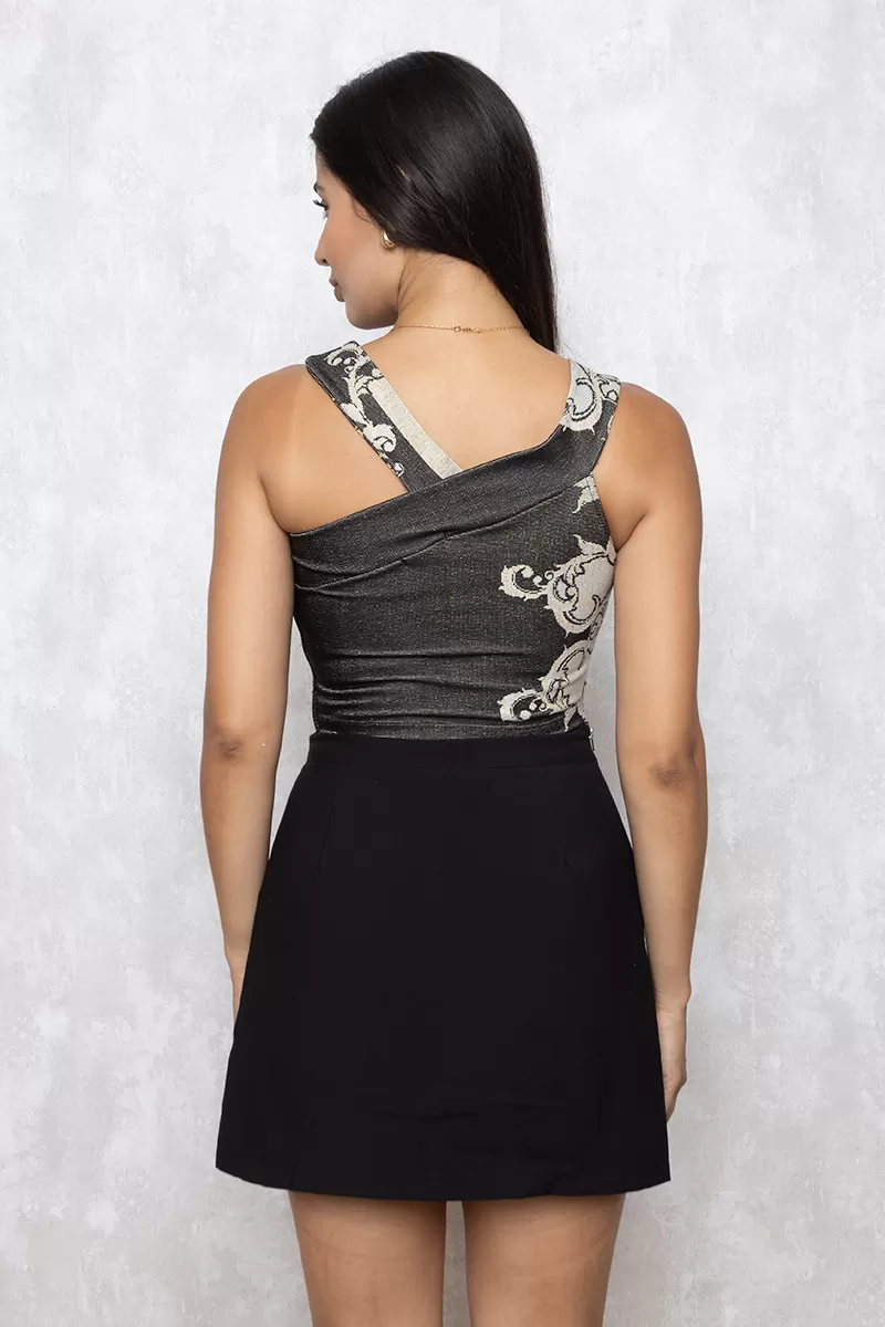 Limone - Cropped Limone shoulder to shoulder Printed Beige 02-365 - 10009108 Limone - Cropped Limone shoulder to shoulder Printed Beige 02-365 - 10009108