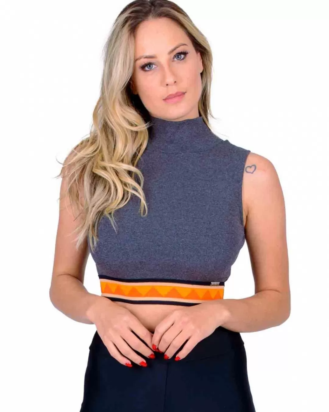 Limone - Cropped Limone turtleneck Gray 02-348 - 10009693 Limone - Cropped Limone turtleneck Gray 02-348 - 10009693