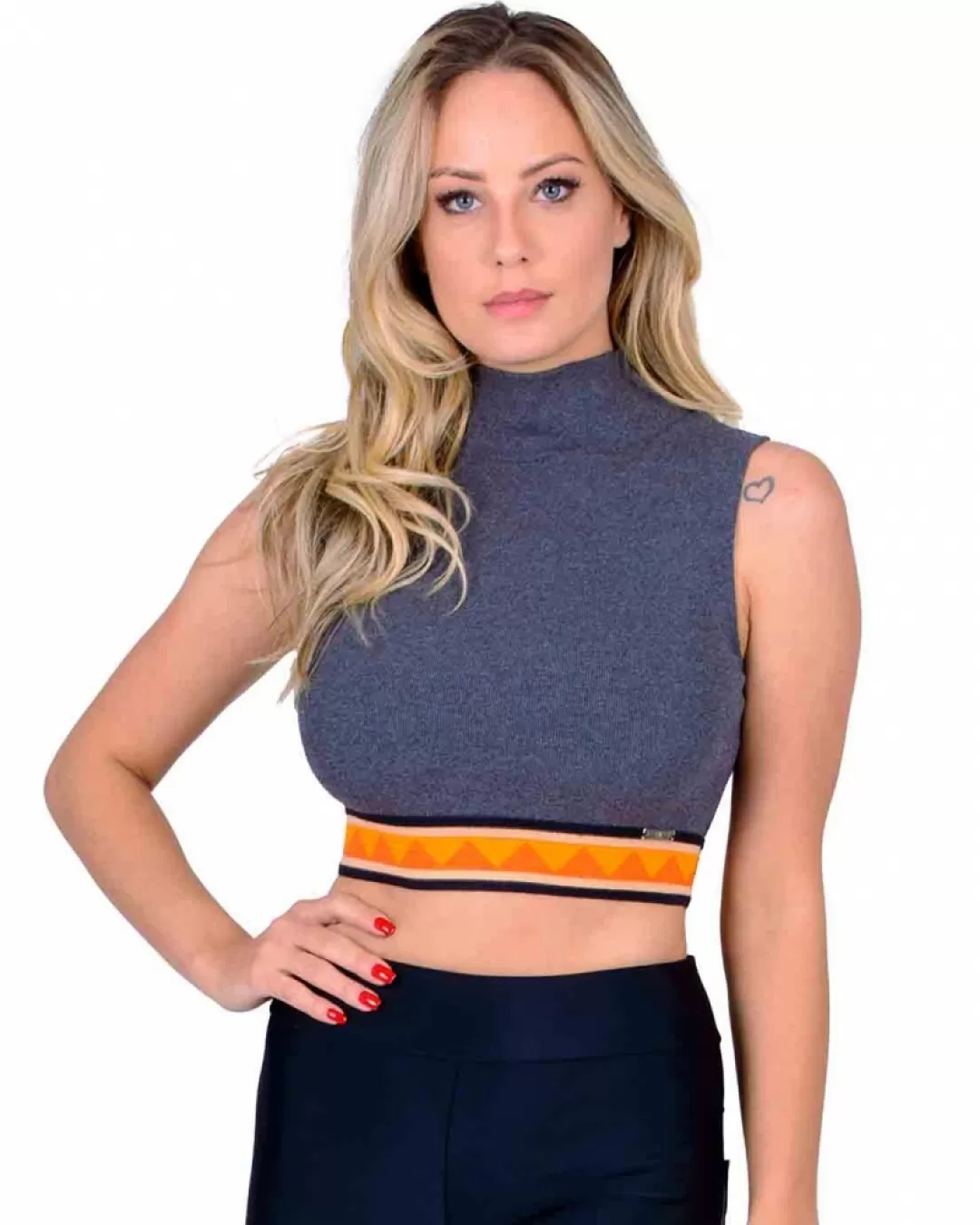 Limone - Cropped Limone turtleneck Gray 02-348 - 10009693 Limone - Cropped Limone turtleneck Gray 02-348 - 10009693