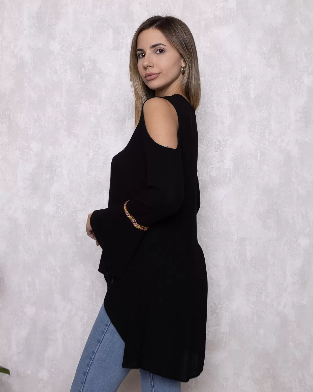 Lady Rock - Shirt Lady Rock Hollow Black Shoulder - 10007897 Lady Rock - Shirt Lady Rock Hollow Black Shoulder - 10007897