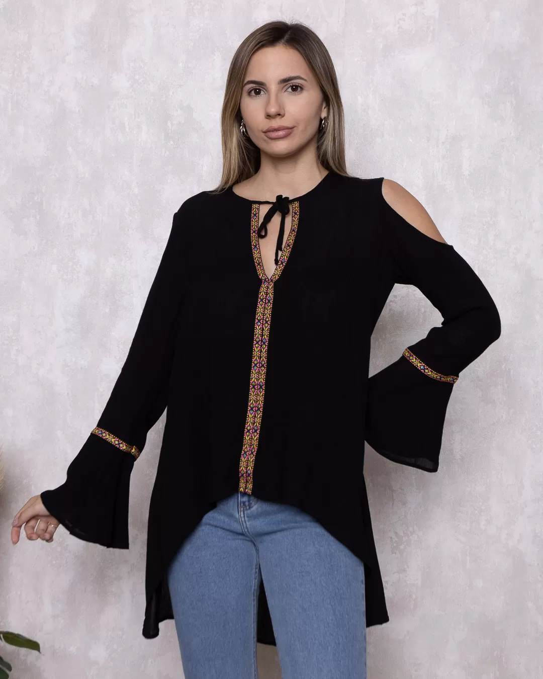 Lady Rock - Shirt Lady Rock Hollow Black Shoulder - 10007897 Lady Rock - Shirt Lady Rock Hollow Black Shoulder - 10007897