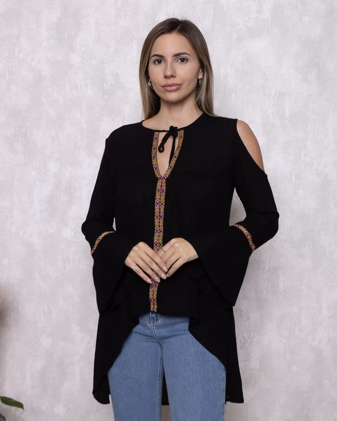 Lady Rock - Shirt Lady Rock Hollow Black Shoulder - 10007897 Lady Rock - Shirt Lady Rock Hollow Black Shoulder - 10007897