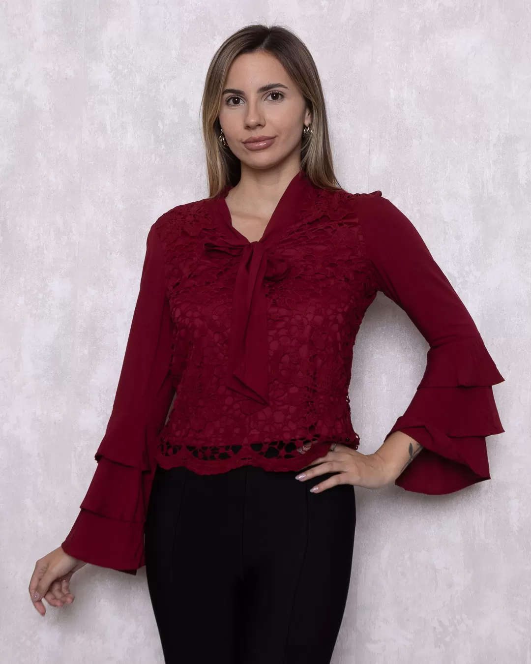 Ave Rara - Rare Bird Shirt with Maple lace - 10007557 Ave Rara - Rare Bird Shirt with Maple lace - 10007557