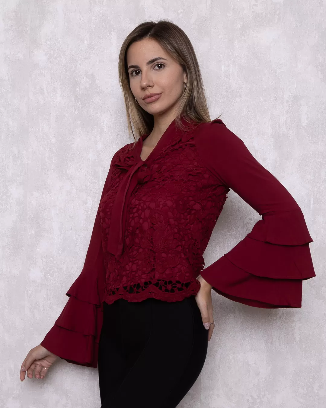 Ave Rara - Rare Bird Shirt with Maple lace - 10007557 Ave Rara - Rare Bird Shirt with Maple lace - 10007557