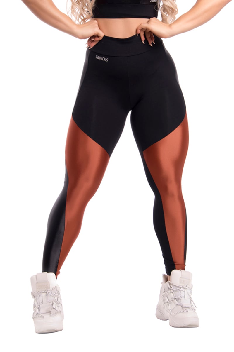 Trincks - Leggings Shine Black Gold - 427116